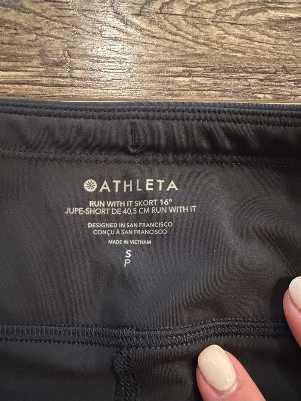 Athleta Black Run With It Athletic Skirt‎ with Built-In Shorts Size Small - Picture 2 of 11